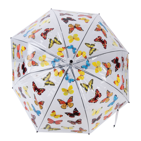 Transparenter Schmetterlingsschirm