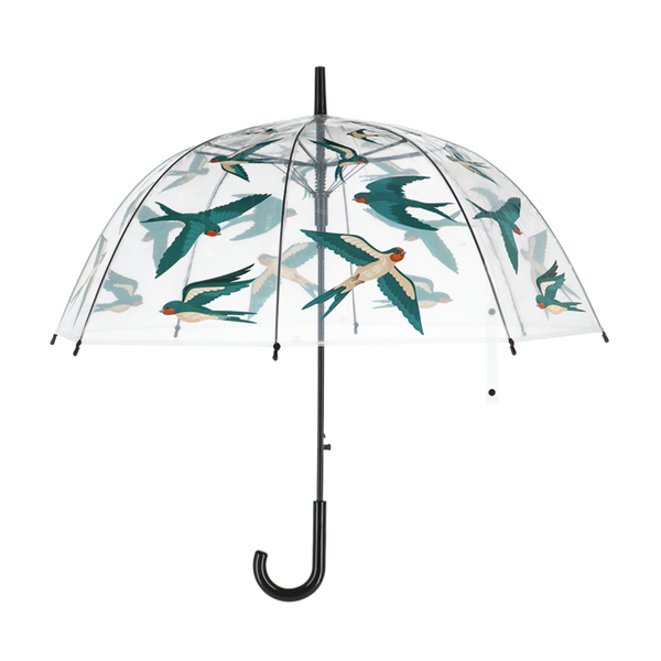Regenschirm durchsichtige Rauchschwalben