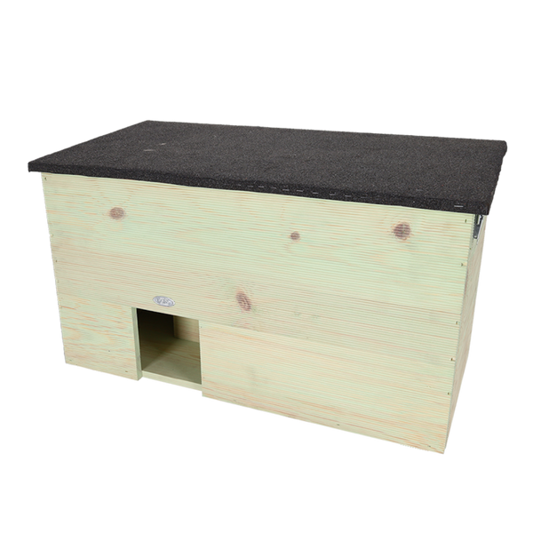 Esschert Design Egelhuis XL – FSC-houten egelhuis 78,5×38,5×41,5 cm