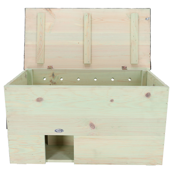 Esschert Design Egelhuis XL – FSC-houten egelhuis 78,5×38,5×41,5 cm