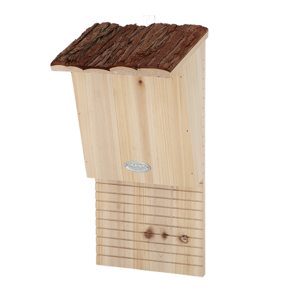 Esschert Design Vleermuiskast Boomschorsdak – Houten vleermuiskast 19,5×15,5×39,5 cm