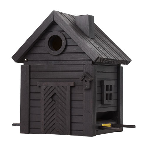 Vogelhaus Carbon-Schwarz 2-in-1 Multiholk | Wildlife Garden