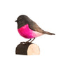 DecoBird Schwarz-rosa Fliegenschnäpper