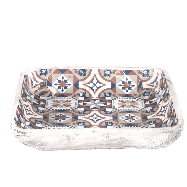 Vogeltränke Portugiesische Fliesen – Mediterranes Flair | Esschert Design