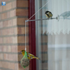 Fensterhänger BirdSwing – Fenster-Futterstation mit Saugnäpfen (Aluminium, 25×4×4 cm, 1,5 kg Tragkraft)