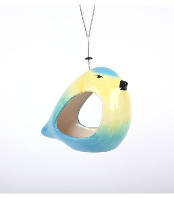 Blaumeisen-Futterspender aus Keramik