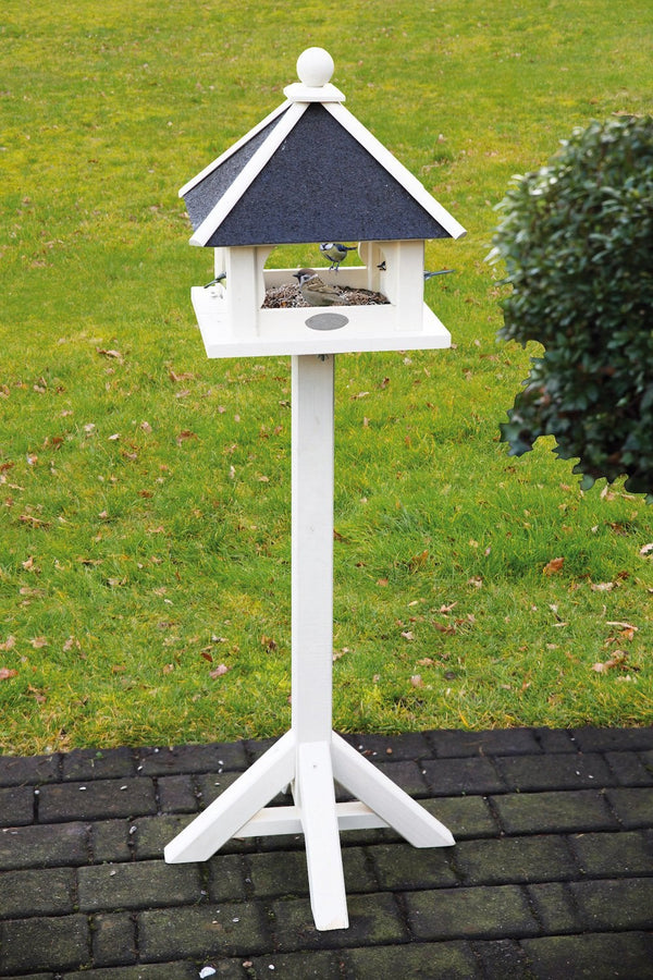 Esschert Design - Futterhäuschen auf weißem Fuß