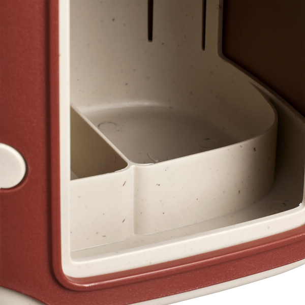 Cosy vogelvoeder Toscaans rood – vogelvoerhuisje voor tuin & balkon | Duurzaam gerecycled kunststof & weerbestendig