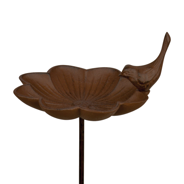 Vogeltränke aus Gusseisen auf Stift groß