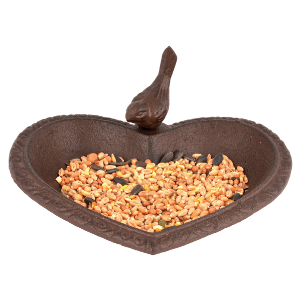 Vogeltränkenherz aus Gusseisen