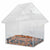 Fenster-Vogelhaus transparent einfach – Acryl-Fenster-Vogelhaus mit 2 Saugnäpfen (15 × 10 × 15,3 cm) – Esschert Design FB370