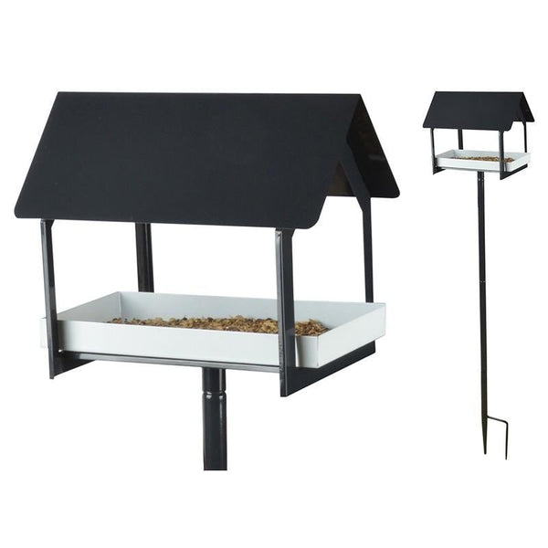 Esschert Design - Futtertisch auf Stift anthrazit/weiß