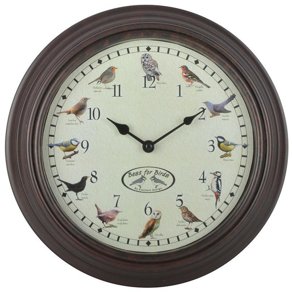 Esschert Design - Uhr mit Vogelstimmen