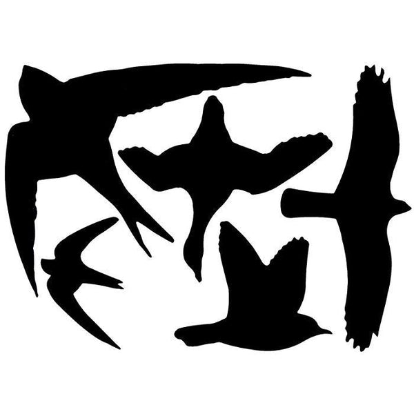Esschert Design - Vogelsticker schwarz 5 Stück