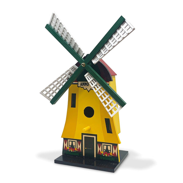 Birdhouse gelbe Poldermühle mit Schaufel