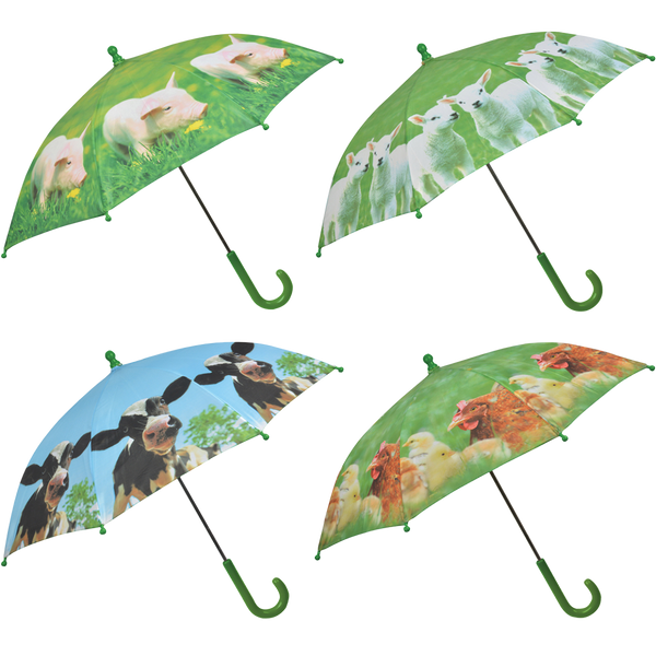 Kinderschirm Bauernhoftiere sort.