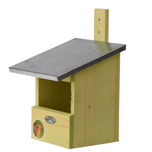 Rotkehlchen Balkonnistkasten Fichtenholz halboffen | Esschert Design