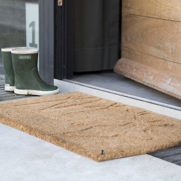 Fußmatte mit Kokosnuss-Prägung