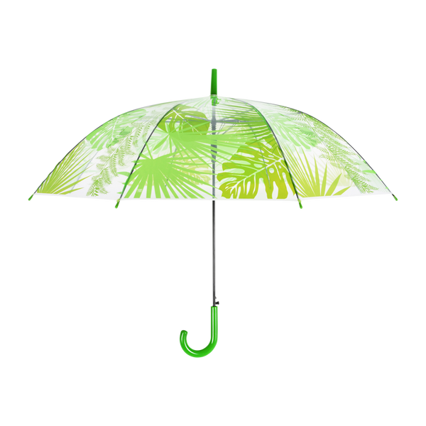 Regenschirm transparente Dschungelblätter