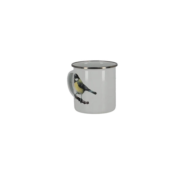 Emaille mok aquarel vogel – design 2, aanzicht 7