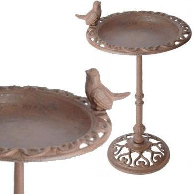 Vogeltränke aus Gusseisen auf Fuß 38,5 cm