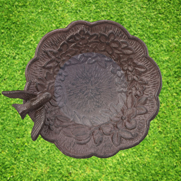 Vogeltränke auf gusseiserner Basis