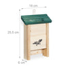 Fledermausbox mit grünem Dach