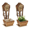 Bienenhotel mit Blumenkasten
