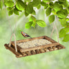 Vogelfuttertisch aus Holz für Gartenvögel