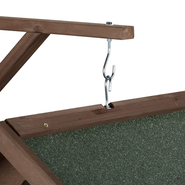 Braune hängende Vogelfutterwand