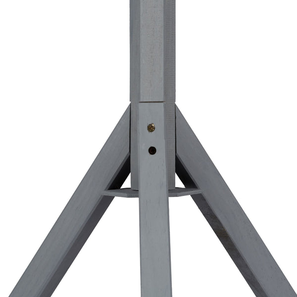 Grauer Vogelhäuschen auf Ständer