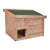 Houten egelhuis met bodem – overwinteringshuis met 2 kamers | Relaxdays