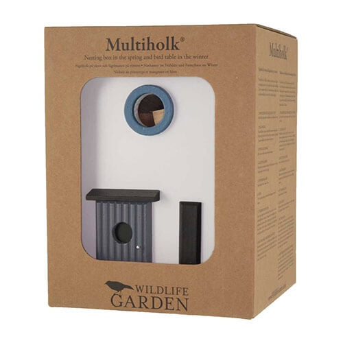 Multiholk Funkis – Design Vogelhaus &amp; Futterhäuschen (FSC-Holz)