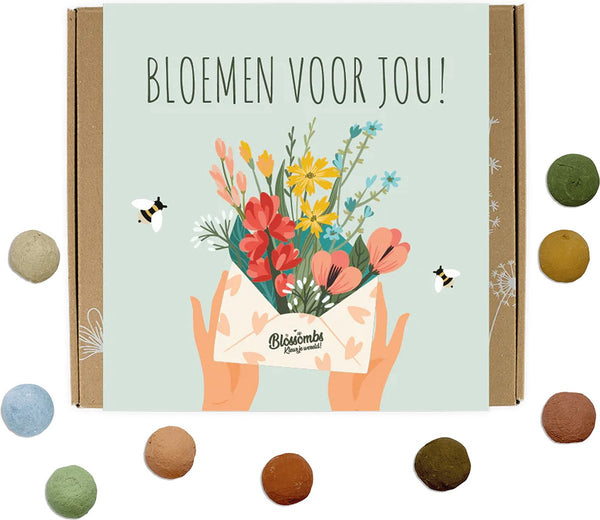 Blossombs Geschenkset – Blumen für Dich (Mittel) | Nachhaltiges Geschenk mit Blumenbomben