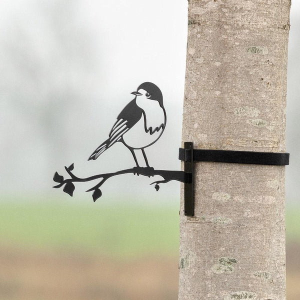 Vogelschutz Rotkehlchen aus Metall