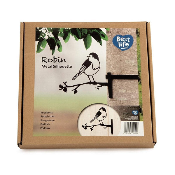 Vogelschutz Rotkehlchen aus Metall