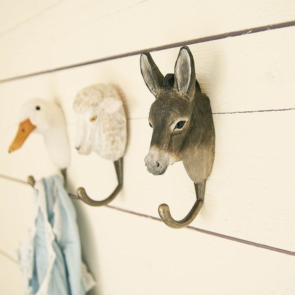 Kledinghaak Ezel – Decoratieve Houten Wandhaak voor de Kinderkamer | Wildlife Garden – foto 4