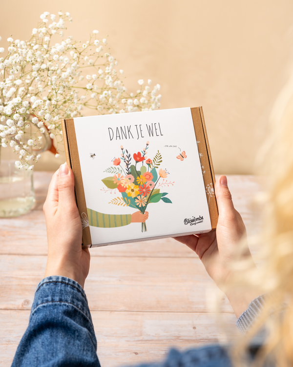 Geschenkbox Medium mit 9 Samenbomben - Dankeschön
