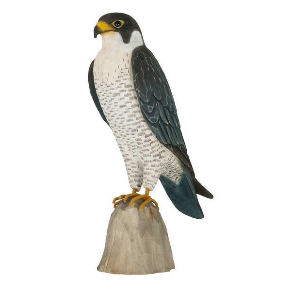 Houten Vogelbeeldje Slechtvalk op Ware Grootte - Handgesneden | DecoBird – foto 2