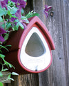 Halfopen nestkast 2MR rood/grijs voor de gevel – foto 2