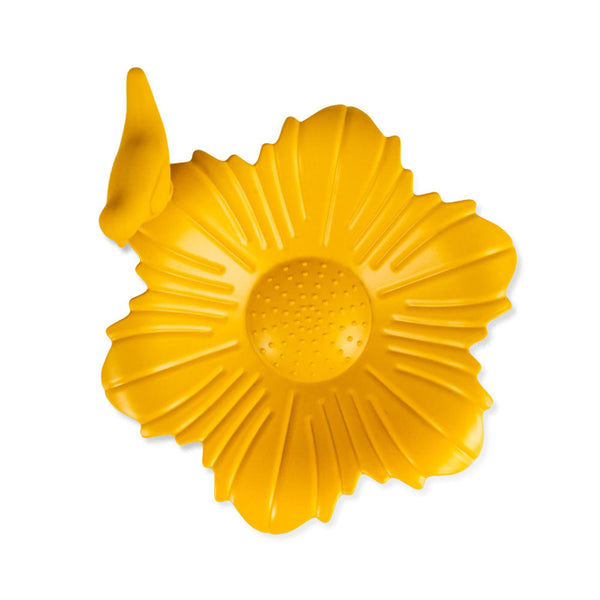 Balkon Waterschaal Balus (okergeel) – Verstelbaar vogelbad met klem voor balkons