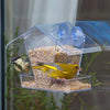 Fenstervogelhaus Kreta – transparentes Fenstervogelhaus mit 2 Saugnäpfen (Polycarbonat, 24×10,5×15 cm) – CJ Wildlife