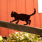 Silhouette balancierende Katze