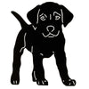 Stehender Welpe der Silhouette