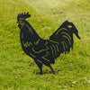 Tuinsilhouet Haan – Zwart Metalen Tuindecoratie, Windwijzer-Look | Wildlife Garden