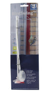 Fensterhänger BirdSwing – Fenster-Futterstation mit Saugnäpfen (Aluminium, 25×4×4 cm, 1,5 kg Tragkraft)