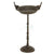 Birdbath High mit 2 Vögeln aus Metall