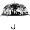 Regenschirm transparenter Wald