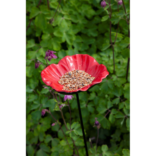 Gardman Futternapf/Vogelbad Mohn auf Stift