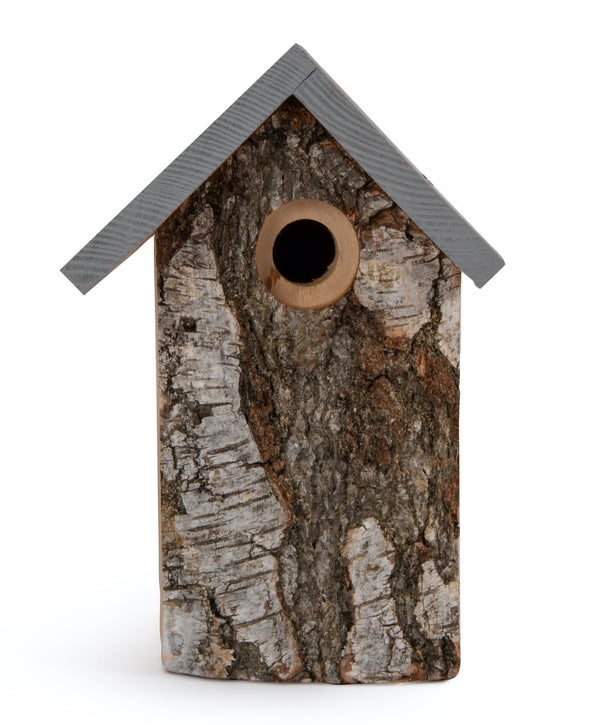 Blaumeisen-Nistkasten Kirkenes Birkenrinde 28mm | Vogelbescherming
